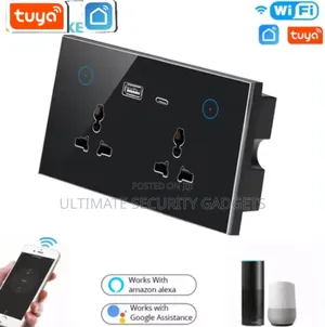 16a Tuya Smart Double Socket With Usb Type C