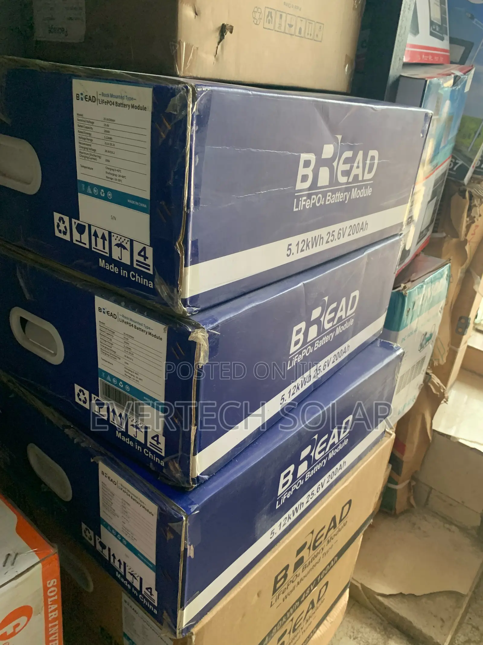 Bread 5kwhs Lithium Battery System 24v