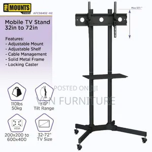 Television Holder With Wheels 32 to 65 Inch