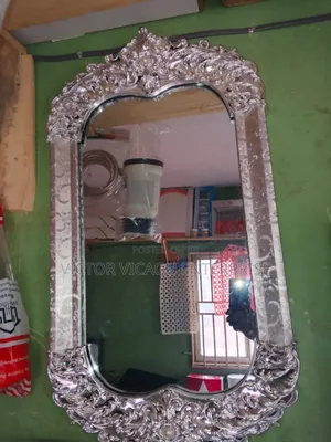 Silver Pattern Design Mirror