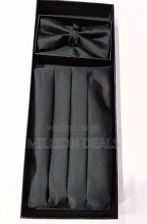 3 in 1 Cummerbund Set With Bow Tie