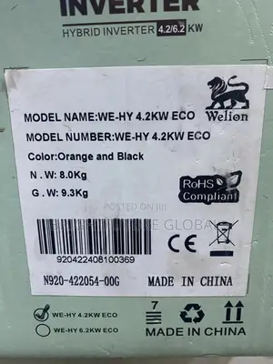 Welion Inverter 4.2kva
