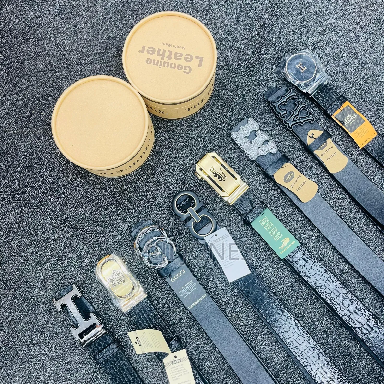 *Genuine Leather Designer Belt* (With Case)