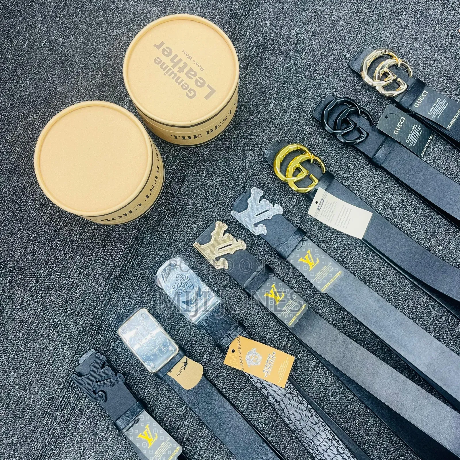 *Genuine Leather Designer Belt* (With Case)