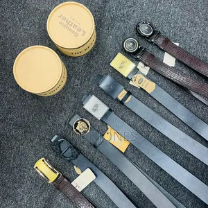 *Genuine Leather Designer Belt* (With Case)