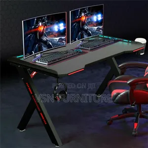 Office Gaming Desk With Led Lights