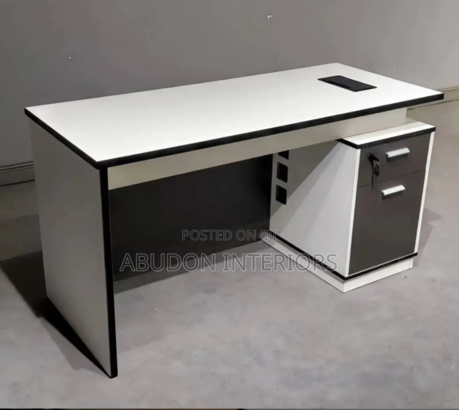 White 1.4m Office Tables