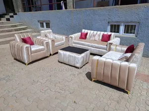 Quality Couch of 7 Seaters Sofa Chairs and Glass Table. Sa21