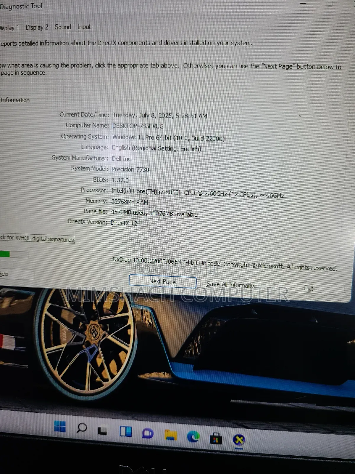 Laptop Dell Precision 7730 32GB Intel Core I7 SSD 1T
