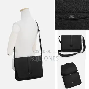 *Hermes Inspired Leather Messenger Bag*