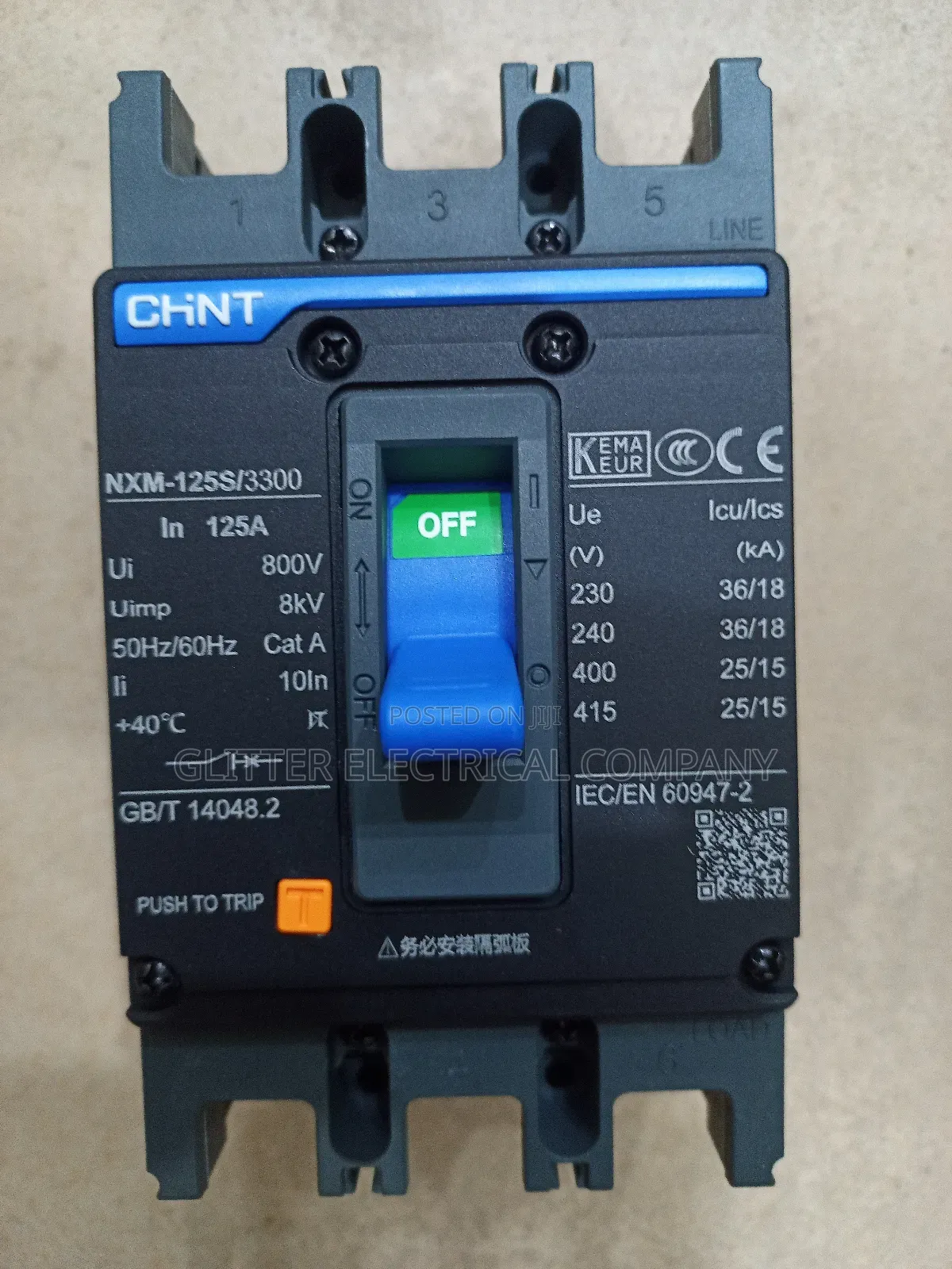 100amps McCb Circuit Breaker 3 Poles