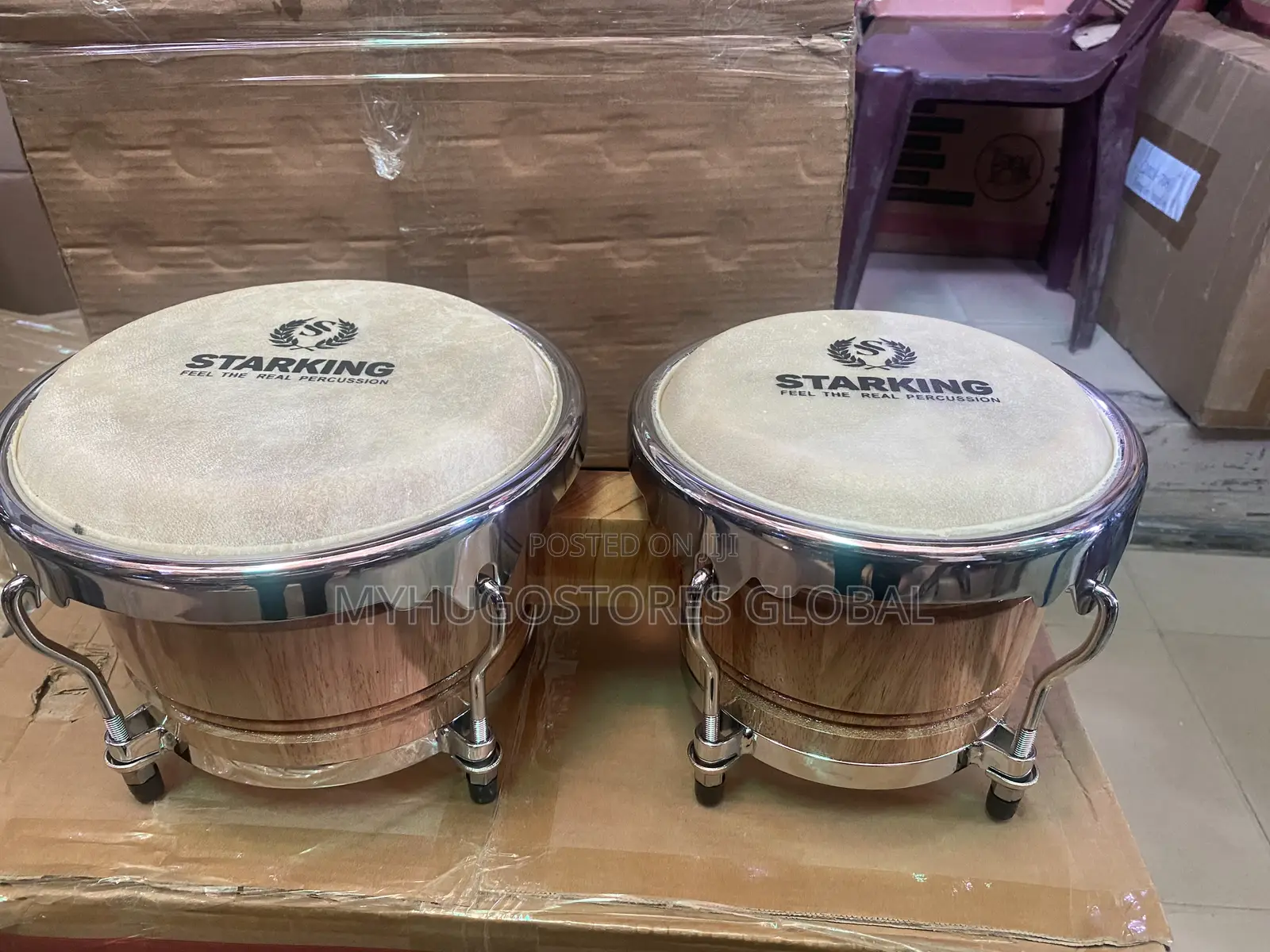 Big Bongo With Stand and Free Drum Stick
