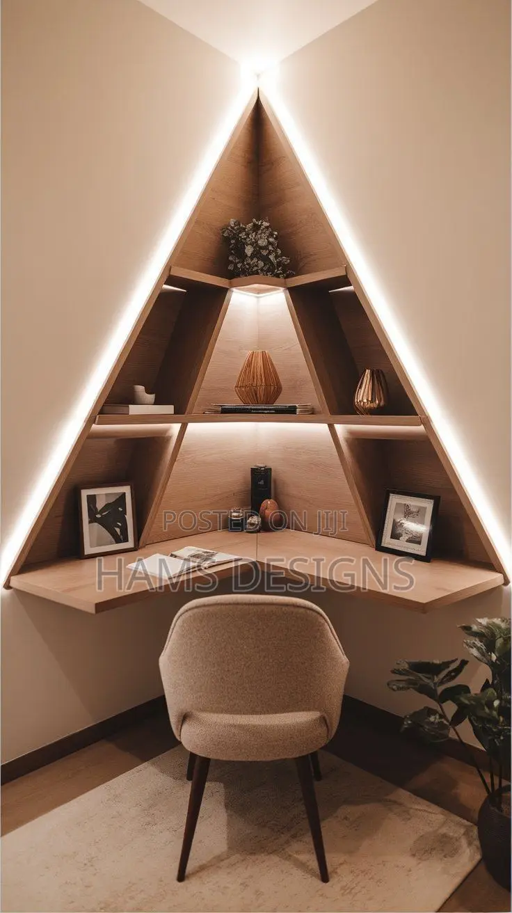 Edge Laptop Table and Shelves