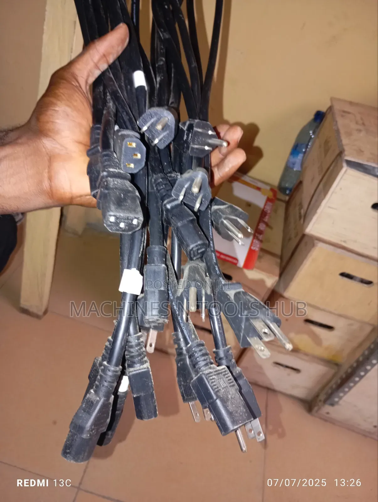 C13 Power Cable Nema 5-15p Plug (Male)