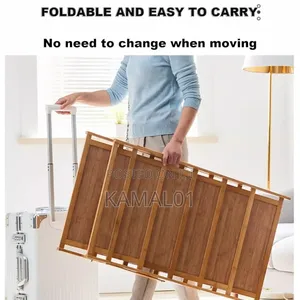 Foldable Bamboo Shoe Rack, Shoe Organizer