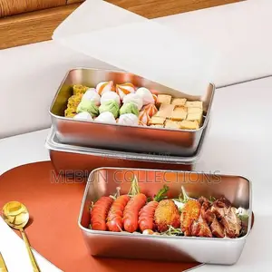 3pcs Stainless Steel Food Container With Lid