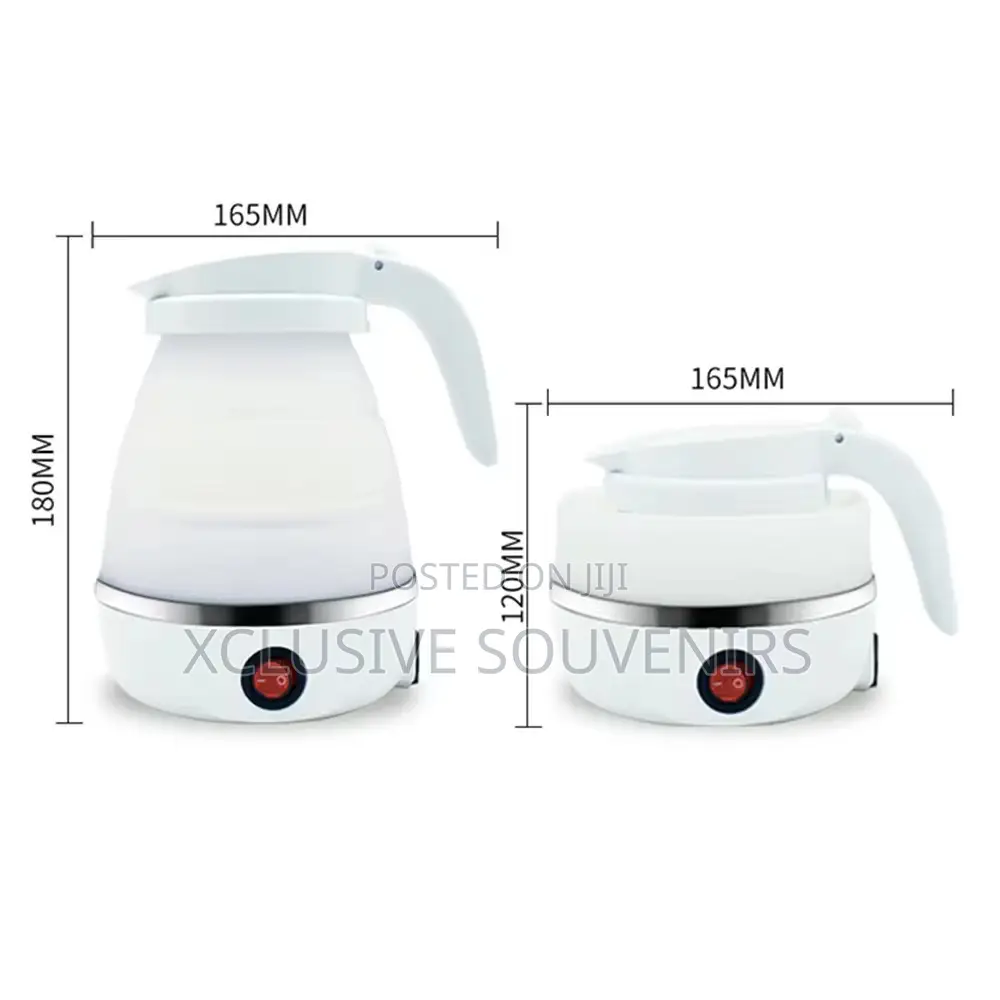 600ml Silicone Travelling Foldable Kettle Leak Proof