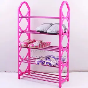 5-Layer Plastic Shoe Rack