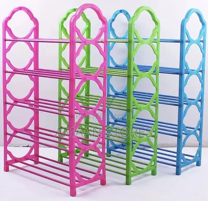 5-Layer Plastic Shoe Rack