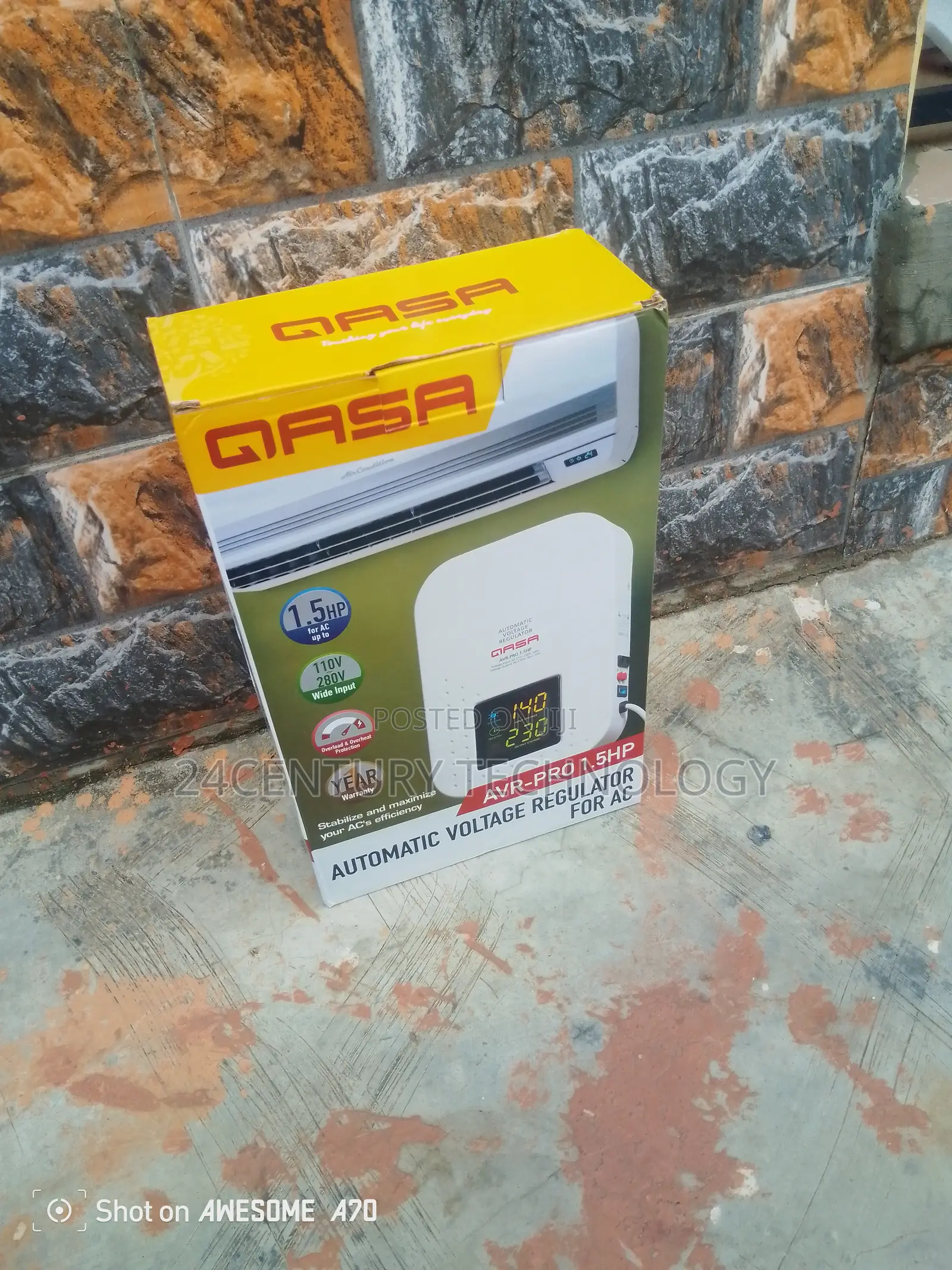 Qasa Avr‐Pro 1.5hp Stabilizer With Led Display