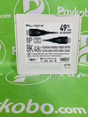 Key Digital Plenum Optic Ultra High Hdmi 15m Cable