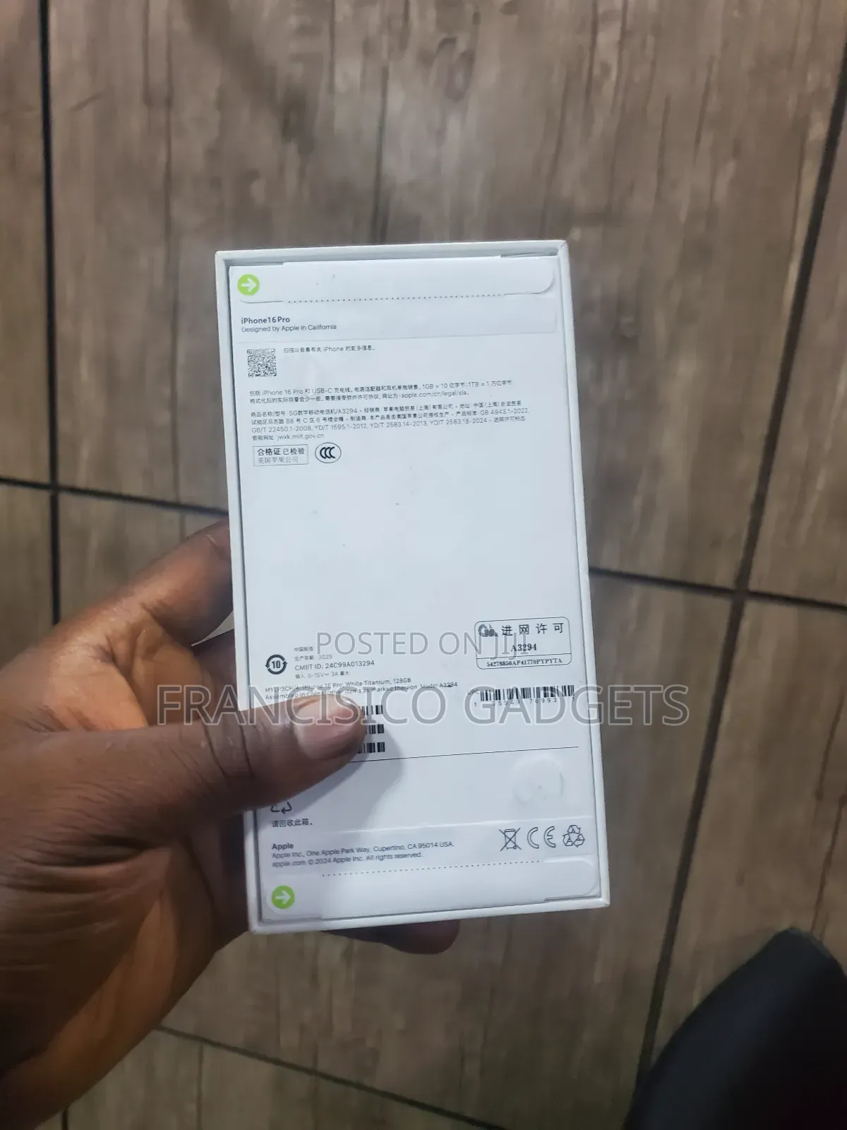 New Apple iPhone 16 Pro 128 GB White
