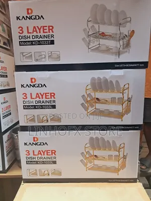 3 Layer Kangda Dish Drainer (Gold and Silver Available)