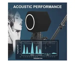 Professional Microphone Isolation Ball With 2-Layered Pop