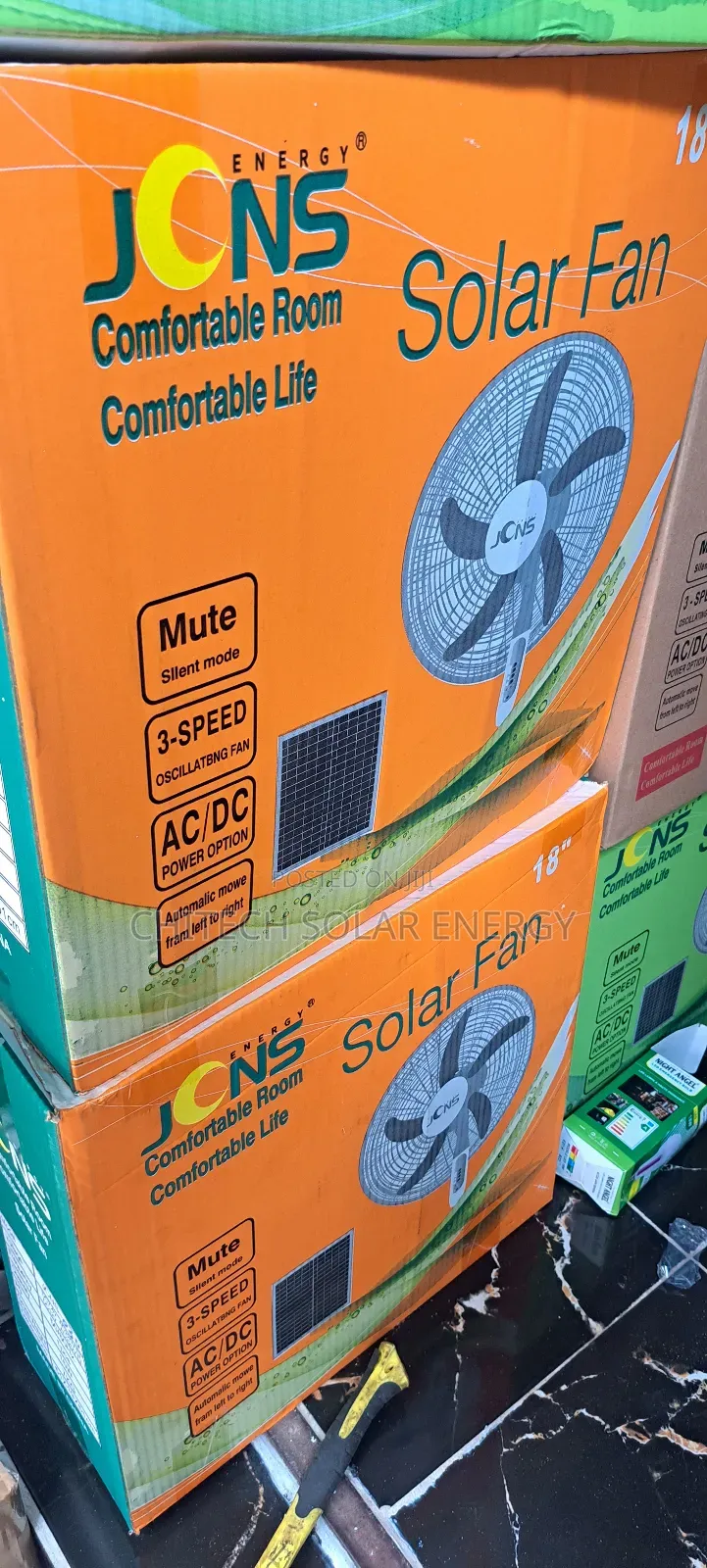 Solar Fan With Panel