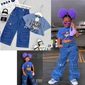 Girl's Cargo Combat Jean and Top