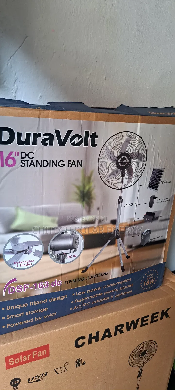 Solar Fan With Solar