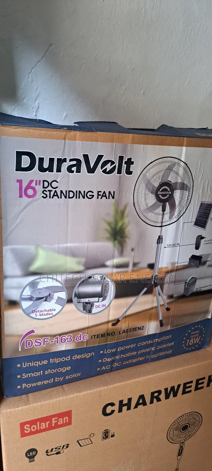 Solar Fan With Solar