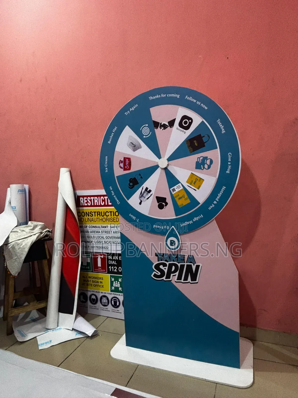Spin to Win Branded Spinning Wheel Lagos