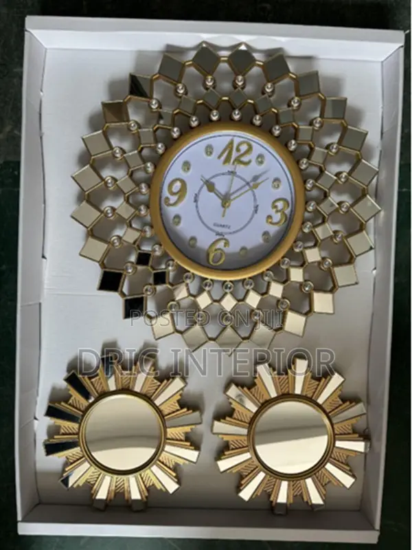 3in1 Big Decorative Wall Clock