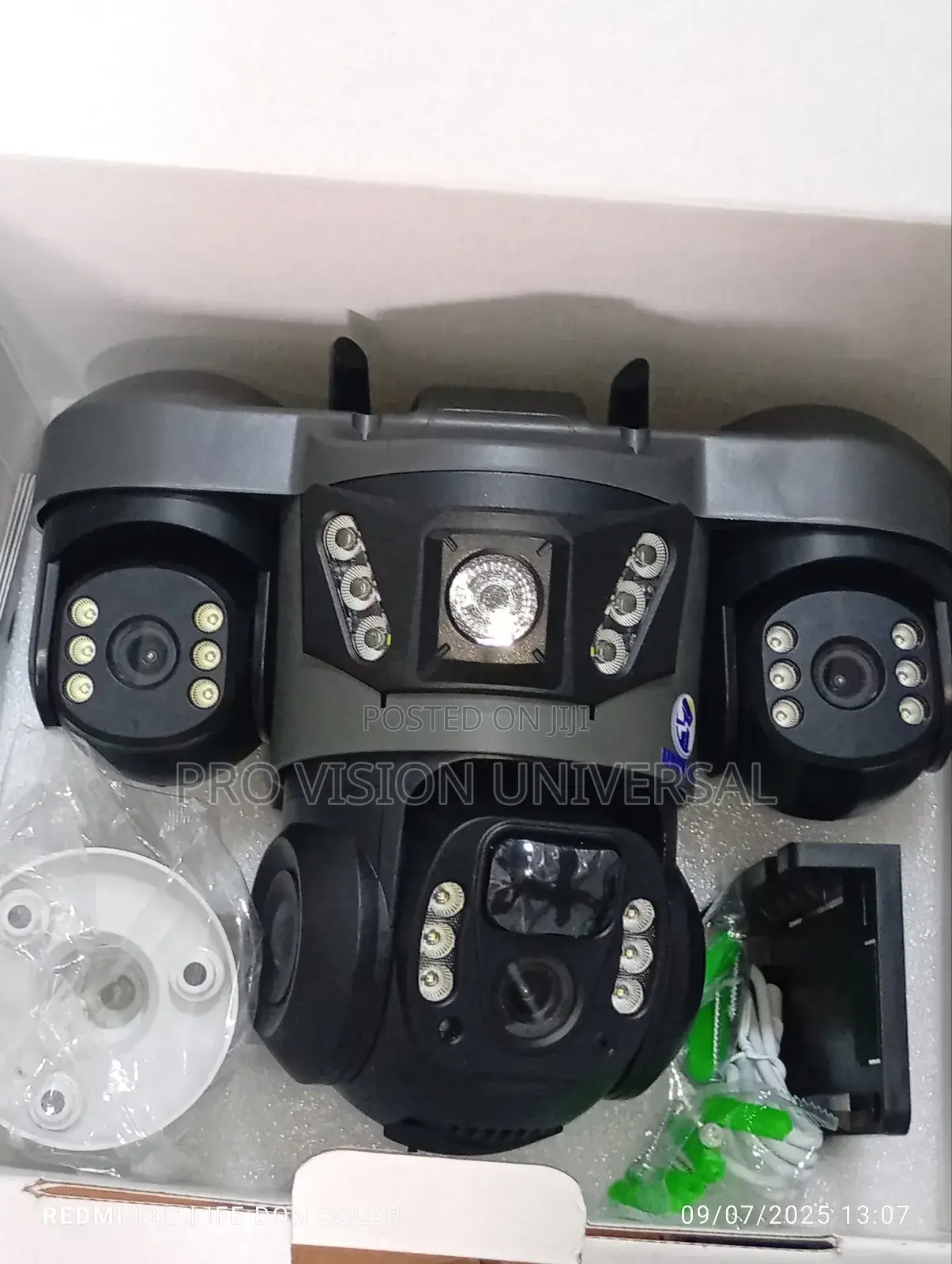 Solar Camera V380 3lens 3view It Also Uses Sim Card