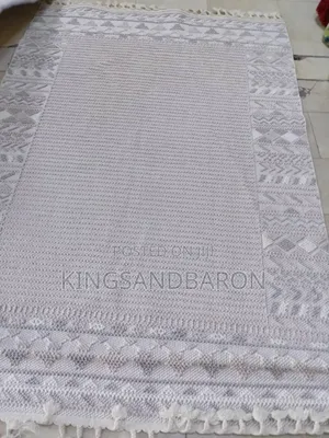 5x7fts Cream/Beige Mat Turkey Center Rug (5×7fts)