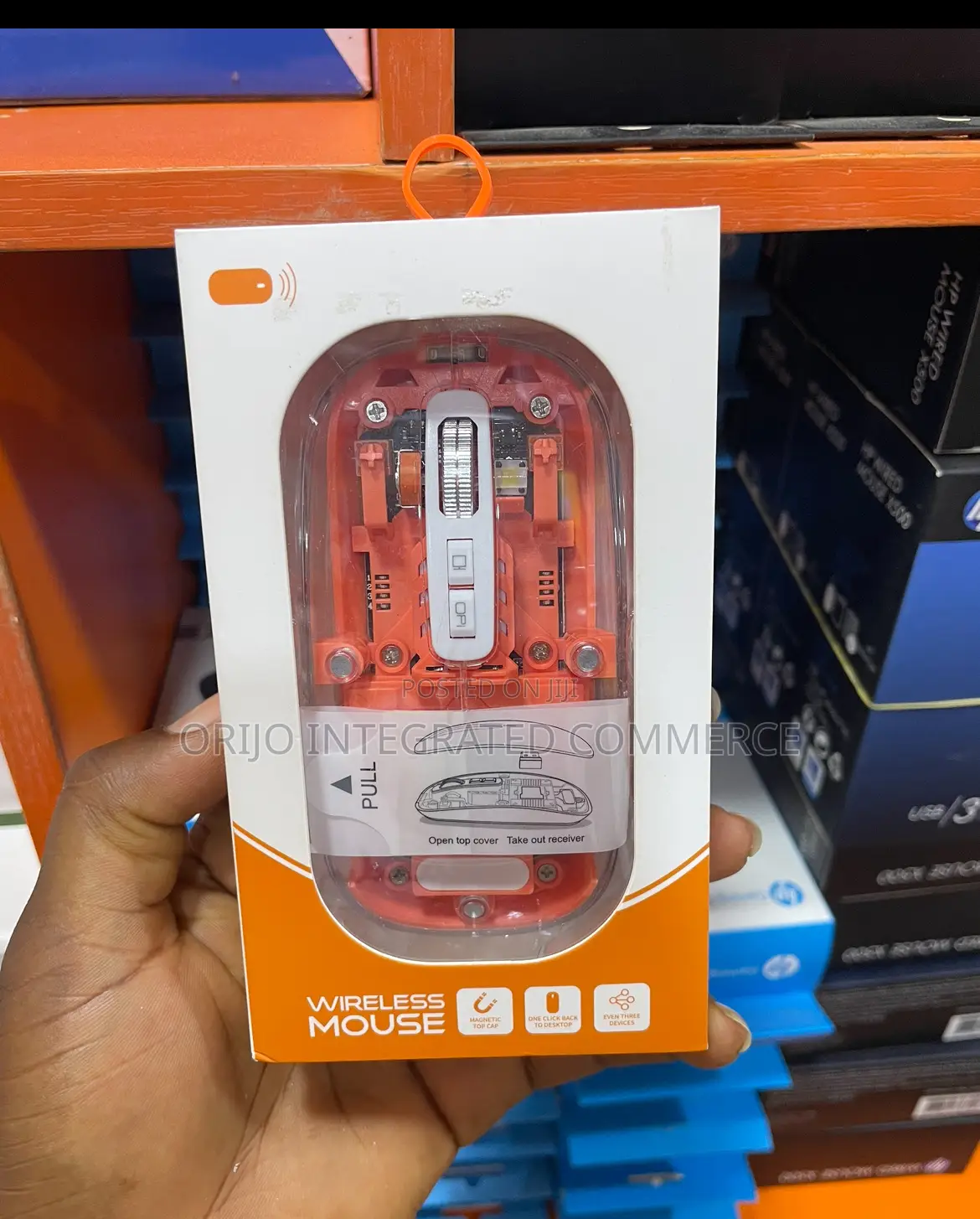RGB Rechargeable Transparent Wireless Mouse