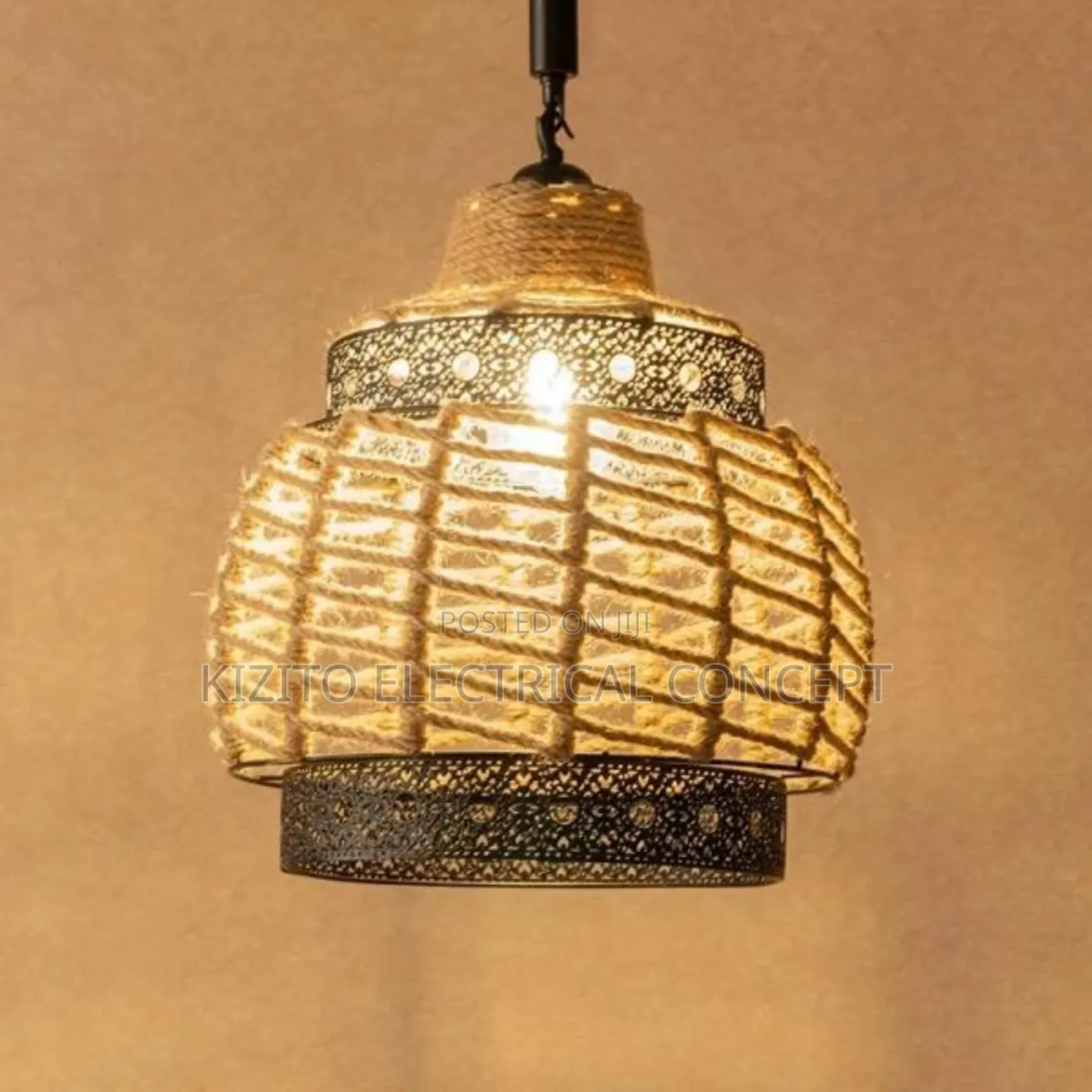 Hemp Rope Dropping Pendant Light