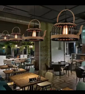 Kettle Hemp Rope Pendants Light Fixture