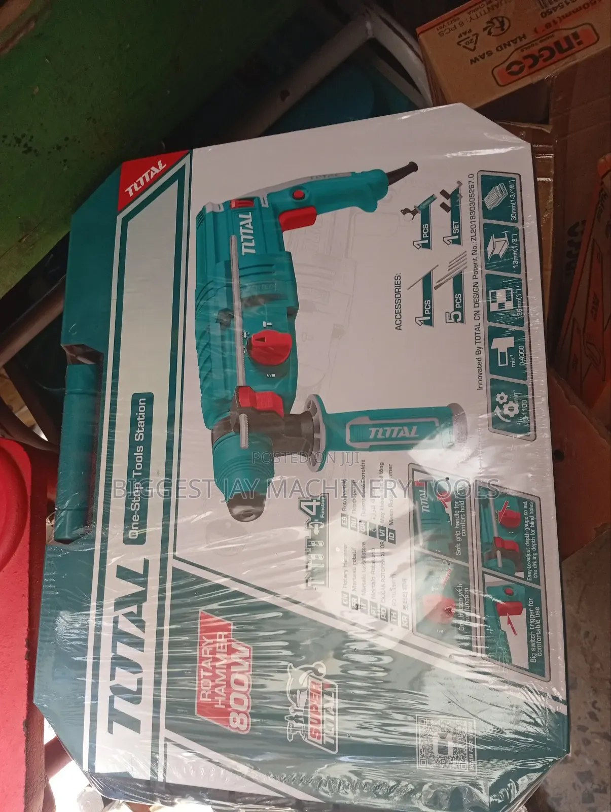 Rotary Hammer Drill Total 800w