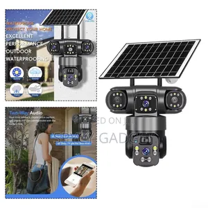 4g 3 Lens Solar Powered Surveillance Ip Camera