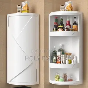 Kitchen Rotating Storage Rack Corner Shelf 360° Rotateable