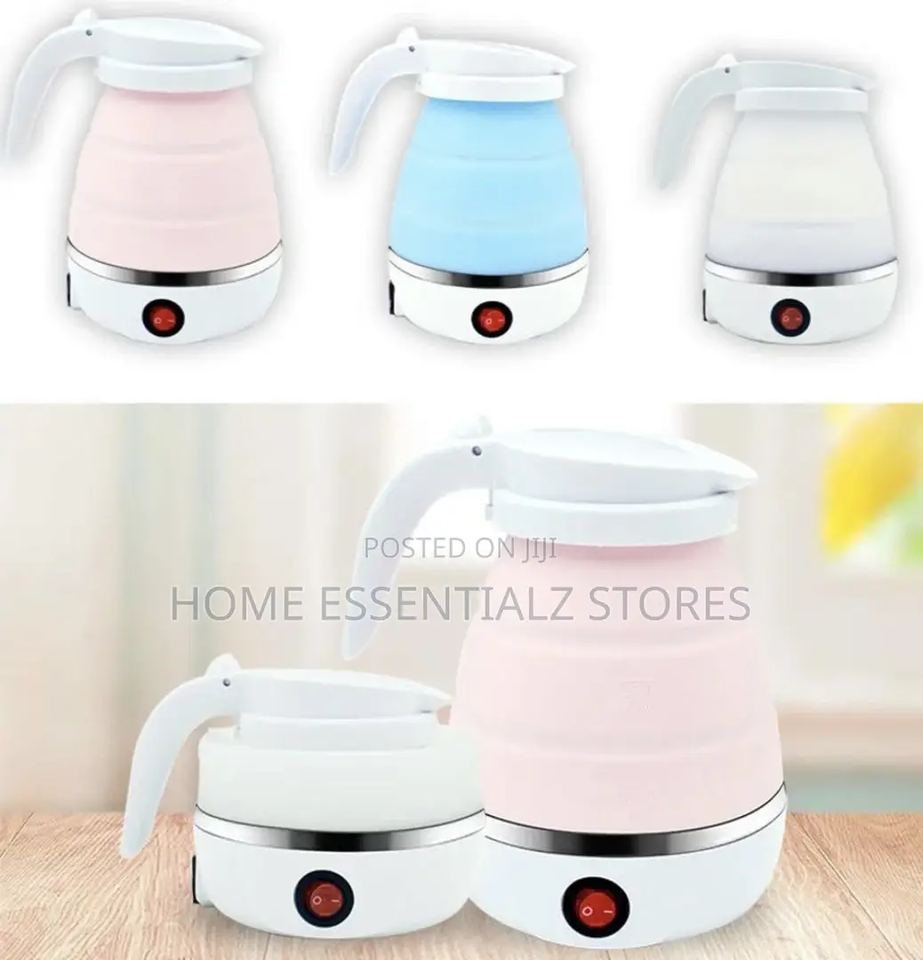 Electric Foldable Kettle With Flippable Lid