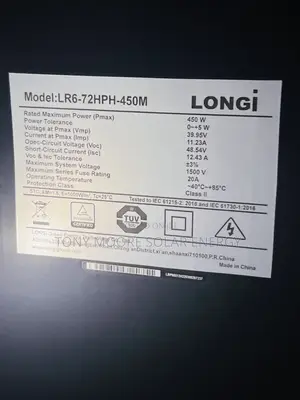 450w Longi All Black Solar Panel