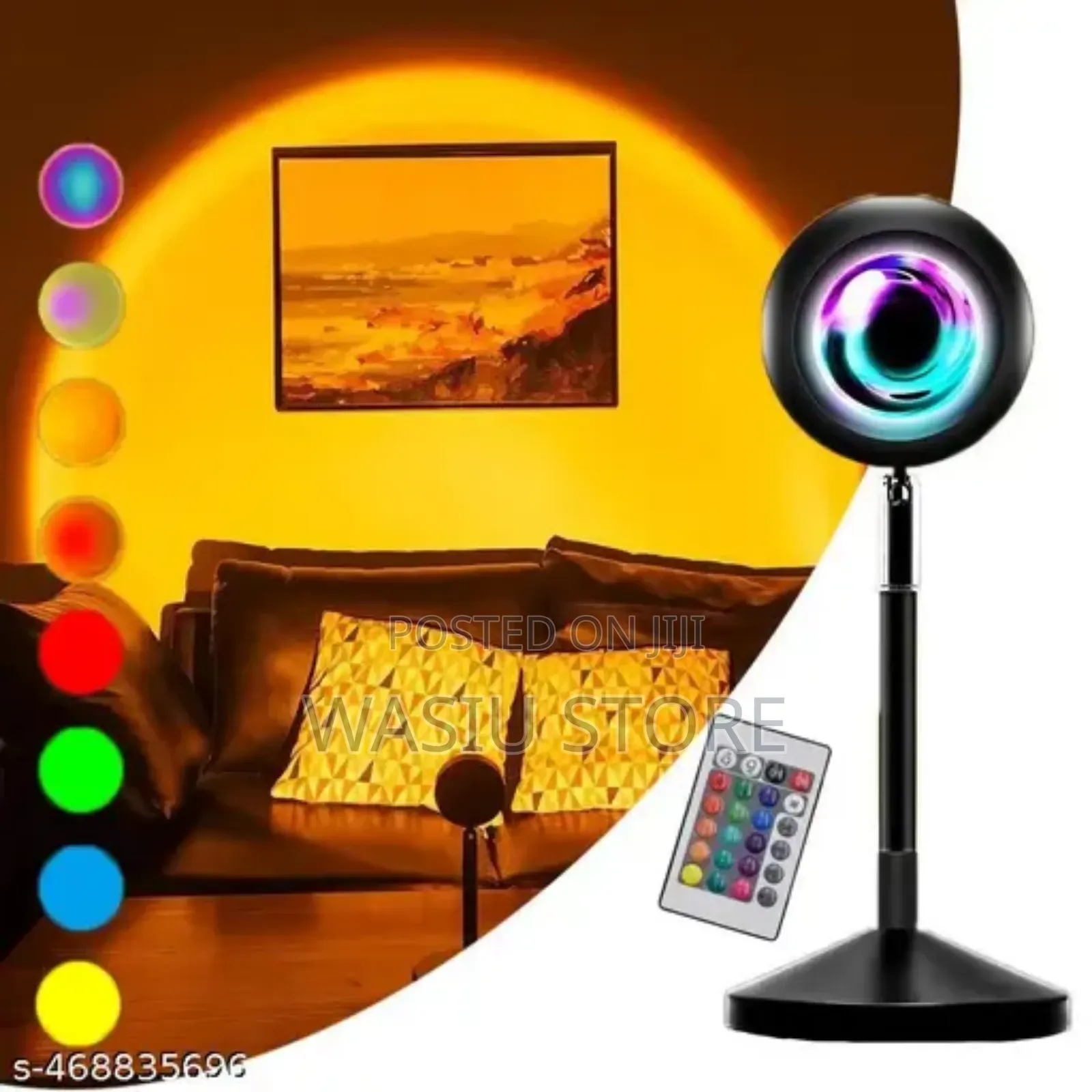 RGB Sunset Lamp With Remote Control