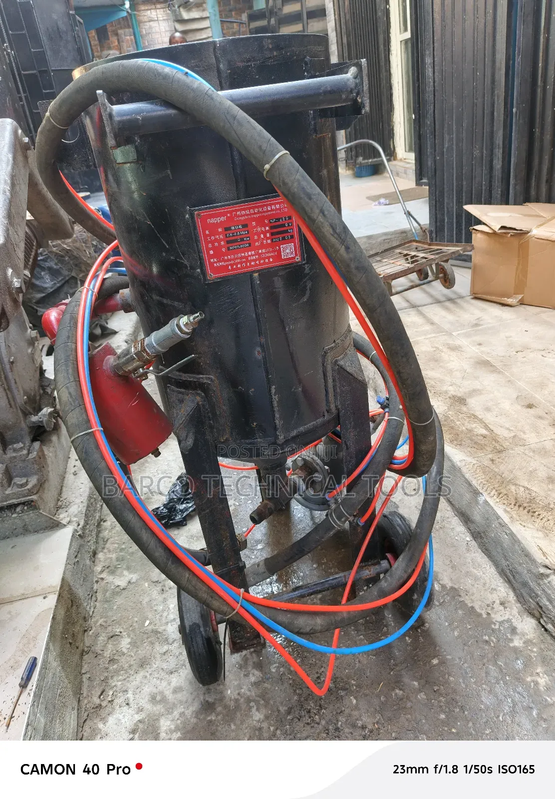 Sand Blasting Pot 60 Liters Automatic