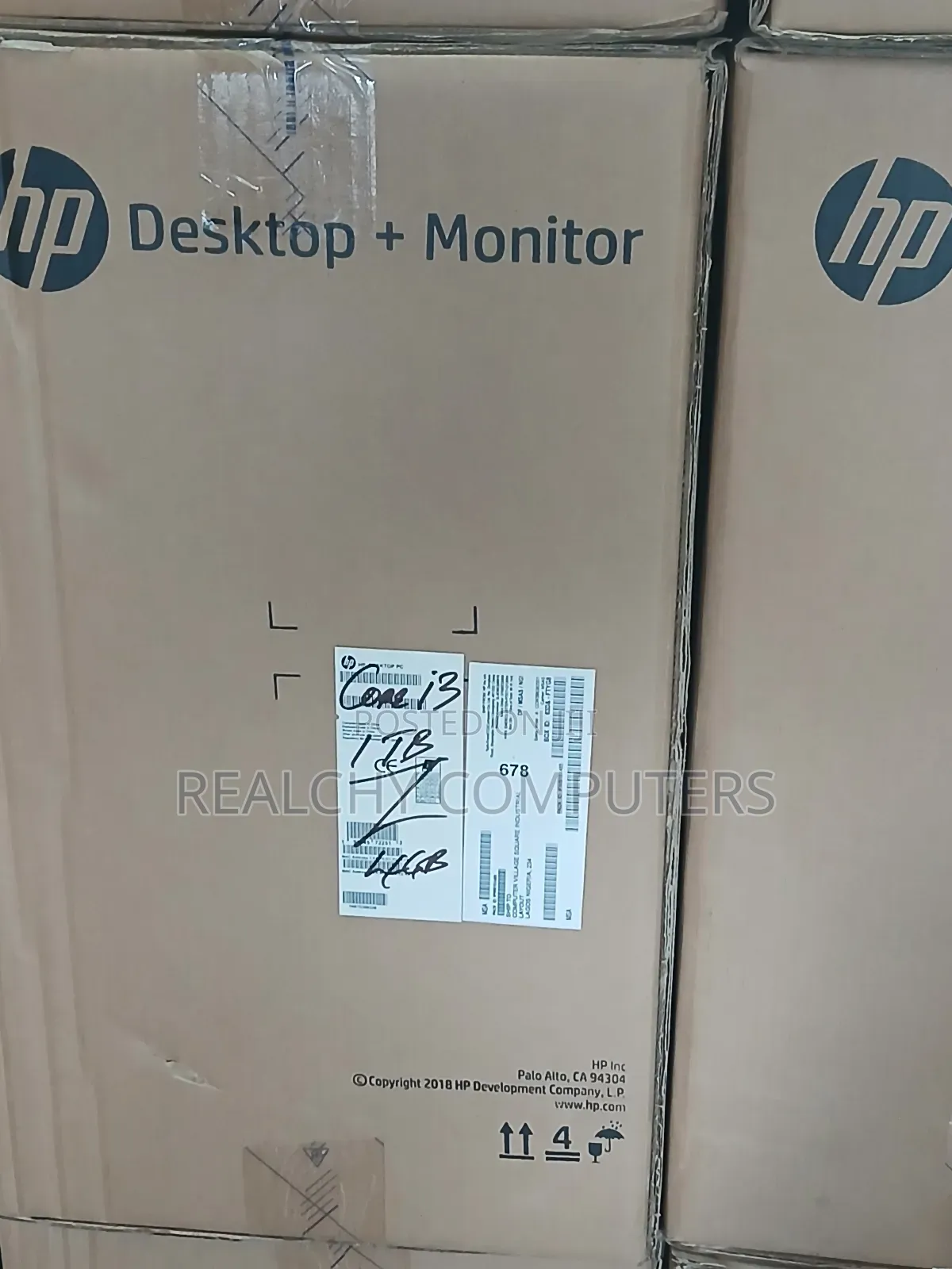 New Desktop Computer HP ProDesk 600 G3 4GB Intel Core I3 HDD 1T