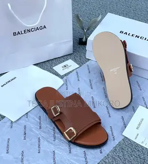 Balenciaga Men's Pam Slippers