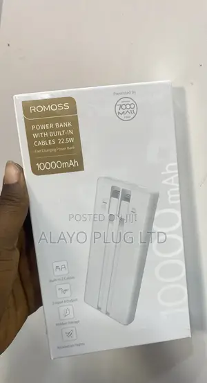 Romoss 10,000mah With Built in Cables 22.5w