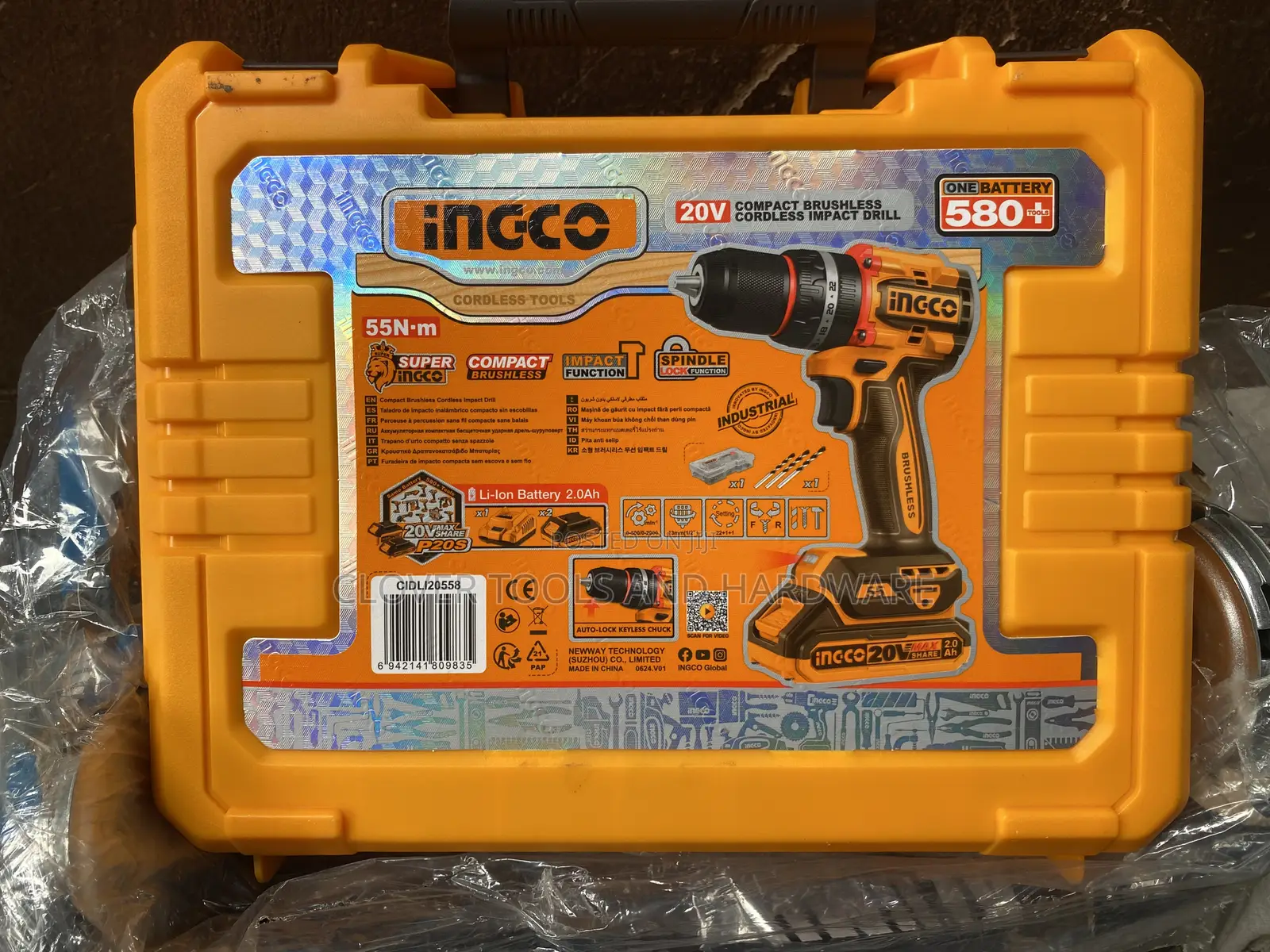 Ingco Compact Brushless Cordless Impact Drill Cidli20558